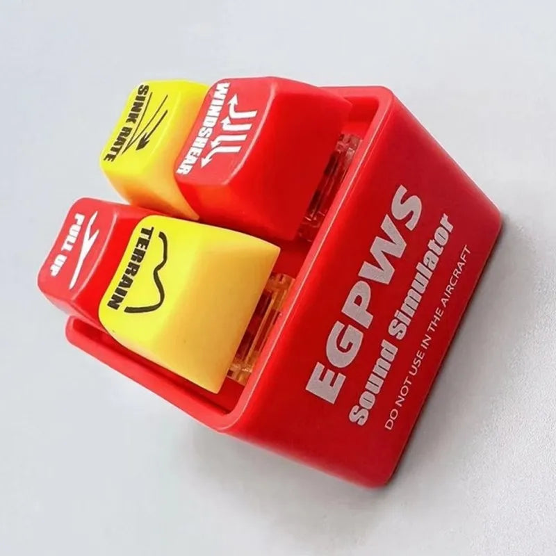 Boeing 737 Airbus EGPWS Warning Sound Simulator Pilot Keychain Home Decor Craft Wind Chimes Hanging Decoration