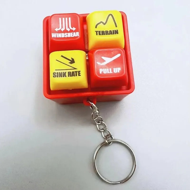 Boeing 737 Airbus EGPWS Warning Sound Simulator Pilot Keychain Home Decor Craft Wind Chimes Hanging Decoration