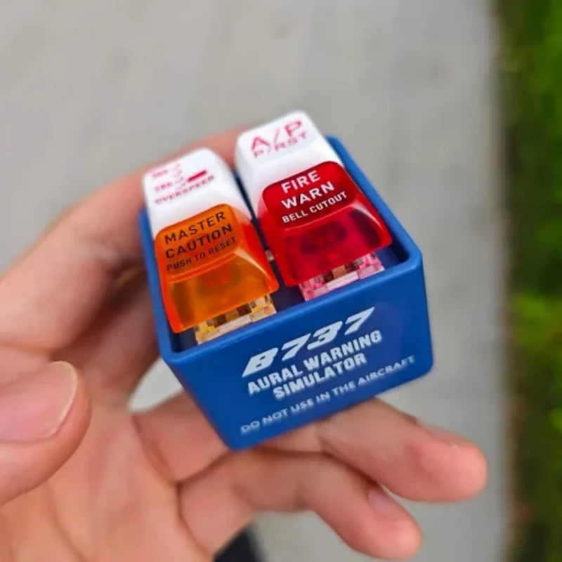 Boeing 737 Airbus EGPWS Warning Sound Simulator Pilot Keychain Home Decor Craft Wind Chimes Hanging Decoration